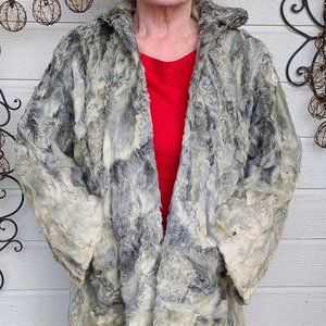 Vintage Silver Persian Lamb Fur Coat